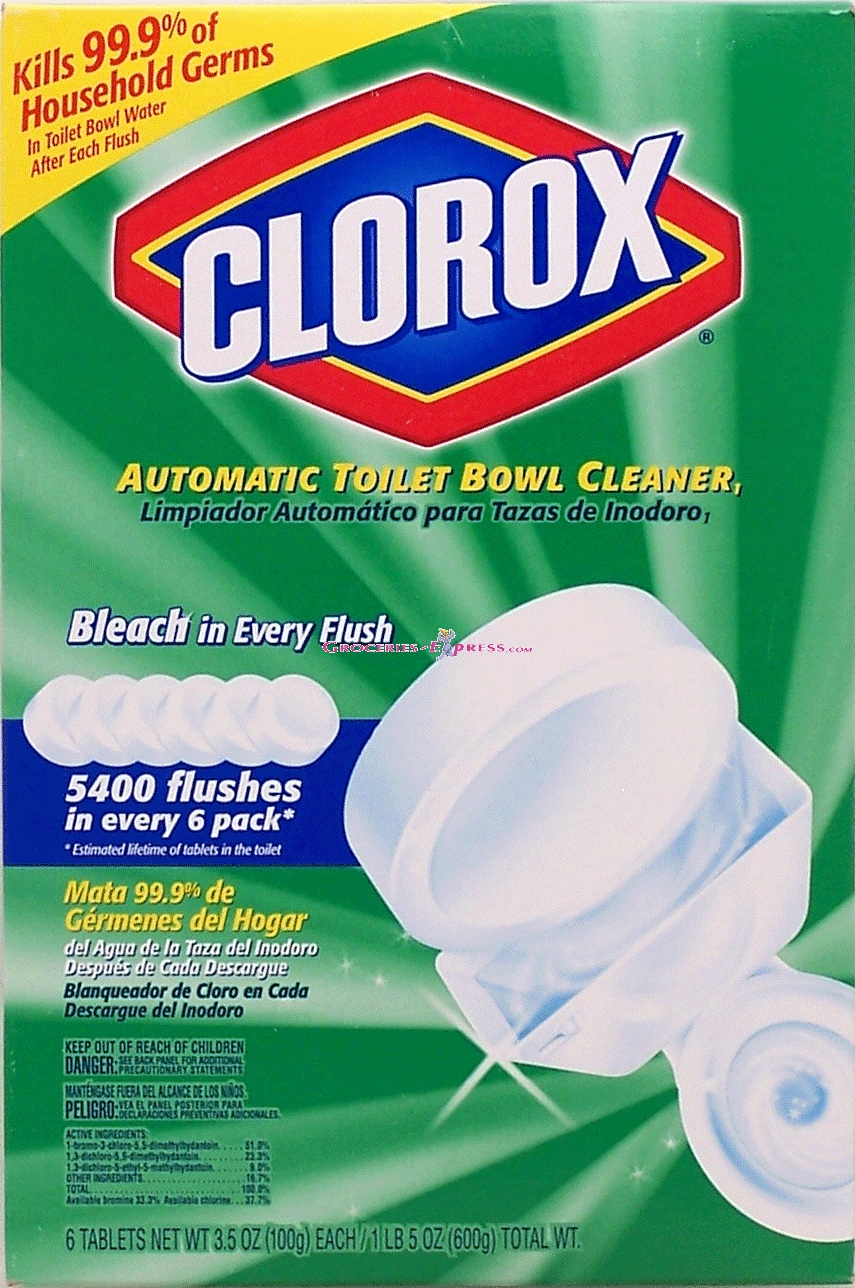 Clorox&nbsp;&nbsp;automatic toilet bowl cleaner, 6 tablets, bleach in every flush Full-Size Picture
